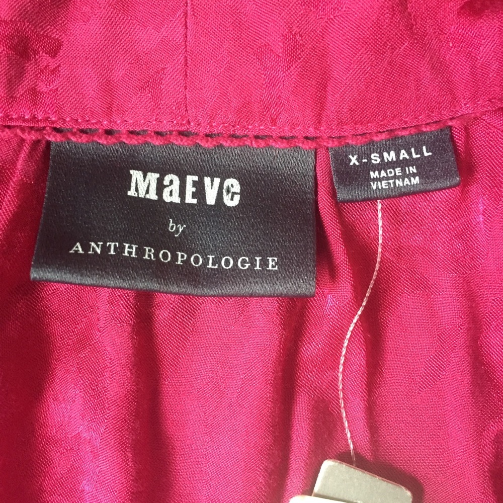 NWT Maeve by Anthropologie Pink Tiered Maxi Dress - Picture 14 of 17